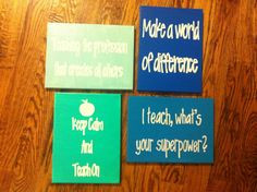 Cute Painting Ideas For Canvas Teacher quote canvas sign