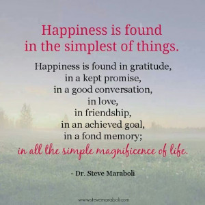 Happiness is found...