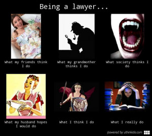Being a lawyer What people think I do What I really do