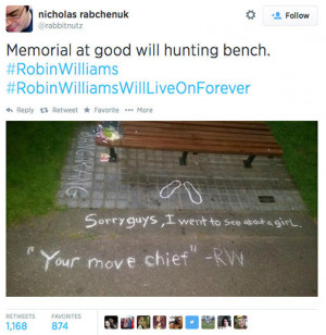 Fans of Robin Williams turn the Boston Public Garden bench featured in ...