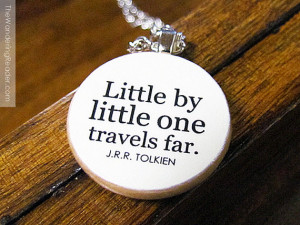 Inspirational Tolkien Quote Necklace 