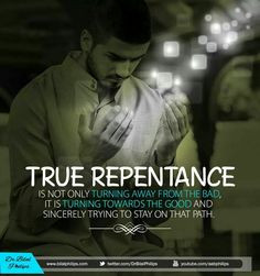 True Repentance, Repentance In Islam, Islam Pearls, Islam A, Beautiful ...