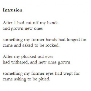 Intrusion - Denise Levertov
