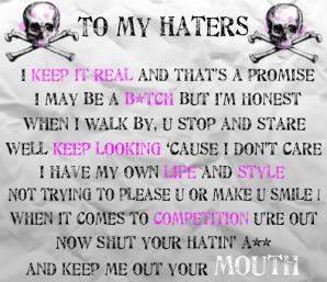 to my haters Image
