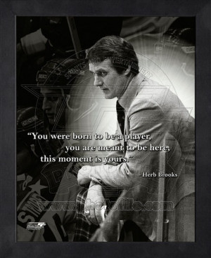 Framed Herb Brooks Hockey Coach Pro Quotes
