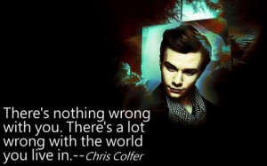 Chris colfer quote 495x309