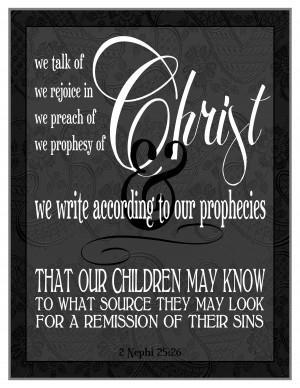 We talk of Christ (FHE plans and quotes from President Packer and ...