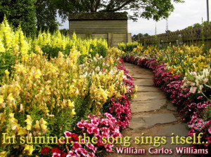 ... : Summer Quotes And Sayings With The Picture Of The Flower Garden