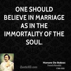 Honore de Balzac Marriage Quotes