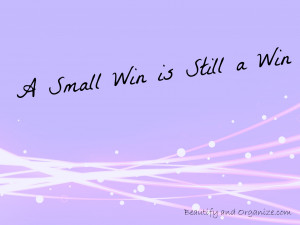 small win is still a win quote