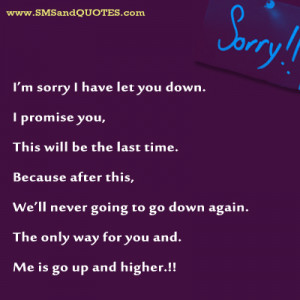 Sorry I Let You Down Quotes
