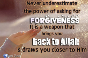 It is a weapon that brings you back to Allaah,