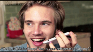 Pewds does everything - Prank call someone ~