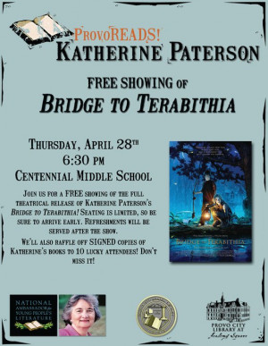 Bridge to Terabithia Book Adventure Date Night! (April 28th)