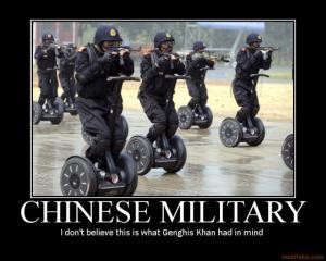 Chinese MilitaryI don't believe this what Genghis Khan had in mind