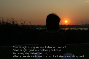 dawn quote and image by angelika bertsch