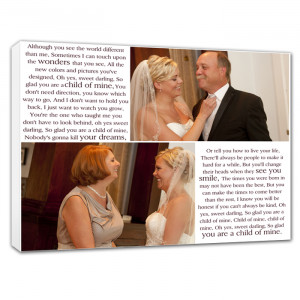 parents of bride photo gift collage