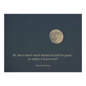 Full Moon Poster Robert Browning Quote