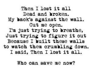 Lost It All -Black Veil Brides This song has gotten me through a lot ...