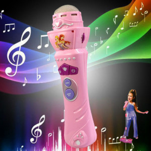 Wireless Girls Boys LED Microphone Mic Karaoke Singing Kids Funny Gift ...