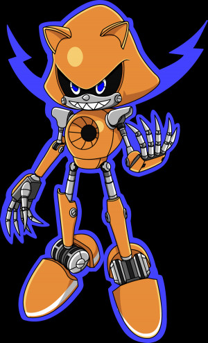 Rotom taking control of Metal Sonic.
