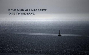 If The Wind Will Not Serve, Take To The Oars