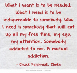 Chuck Palahniuk, Choke