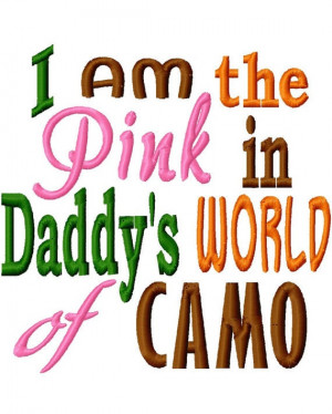 ... onesie i am the pink in daddy s world camo baby shower gift