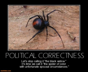 political correctness tags black widow spiders politically correct ...