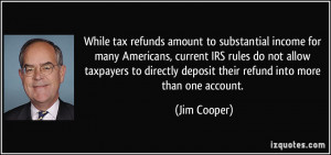 While tax refunds amount to substantial income for many Americans ...