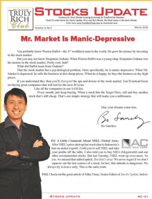 Stocks Update - March 2012 Truly Rich Club Members Vol 3