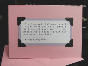 MAYA ANGELOU quote (or choose from 100+ QUOTES), light pink w/lavender ...