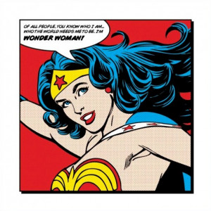 Wonder Woman World Needs Me Art Print Poster