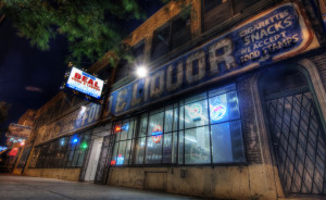 Liquor Store at Night