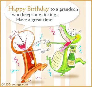 fun birthday wish for your grandson.