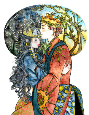 Day and Night , King and Queen by GoldenfishClover
