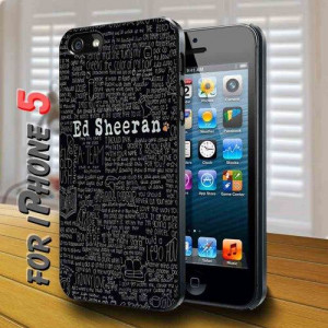 black ed sheeran quotes - design case for iphone 5 ...