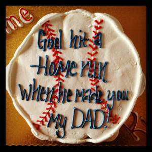 The Perfect Father's Day Cake for a Baseball Lover