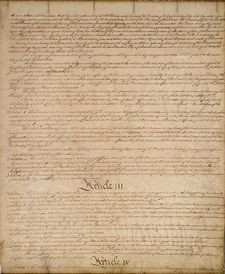 page iii of the united states constitution