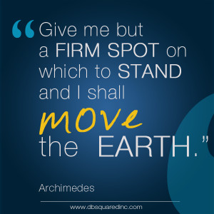 Inspirational quotes Archimedes move the earth