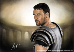 russell crowe in gladiator by Rayety