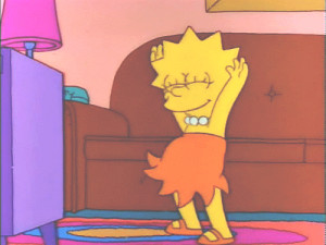 Lisa Simpson dancing