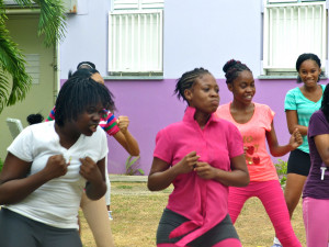 Young women at the I’m Glad I’m a Girl Foundation’s summer camp ...