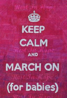 Keep Calm decoupage art for March of Dimes