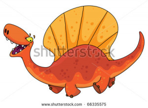 illustration funny dinosaur dimetrodon 66335575 shutterstock