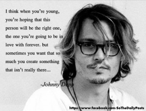 Johnny Depp #quote now he tells me
