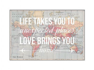 Map Poster, Map Quote, Wanderlust Poster, Travel, World Map, Love ...
