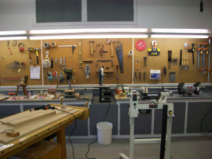 Nick Offerman Thechive Visits Woodshop Photos