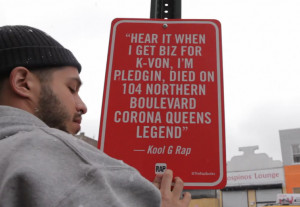 rap 0 watch artist jay shells tags rap quote signs around nyc by paris ...