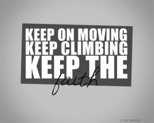 Quote one of your favourite lyrics.